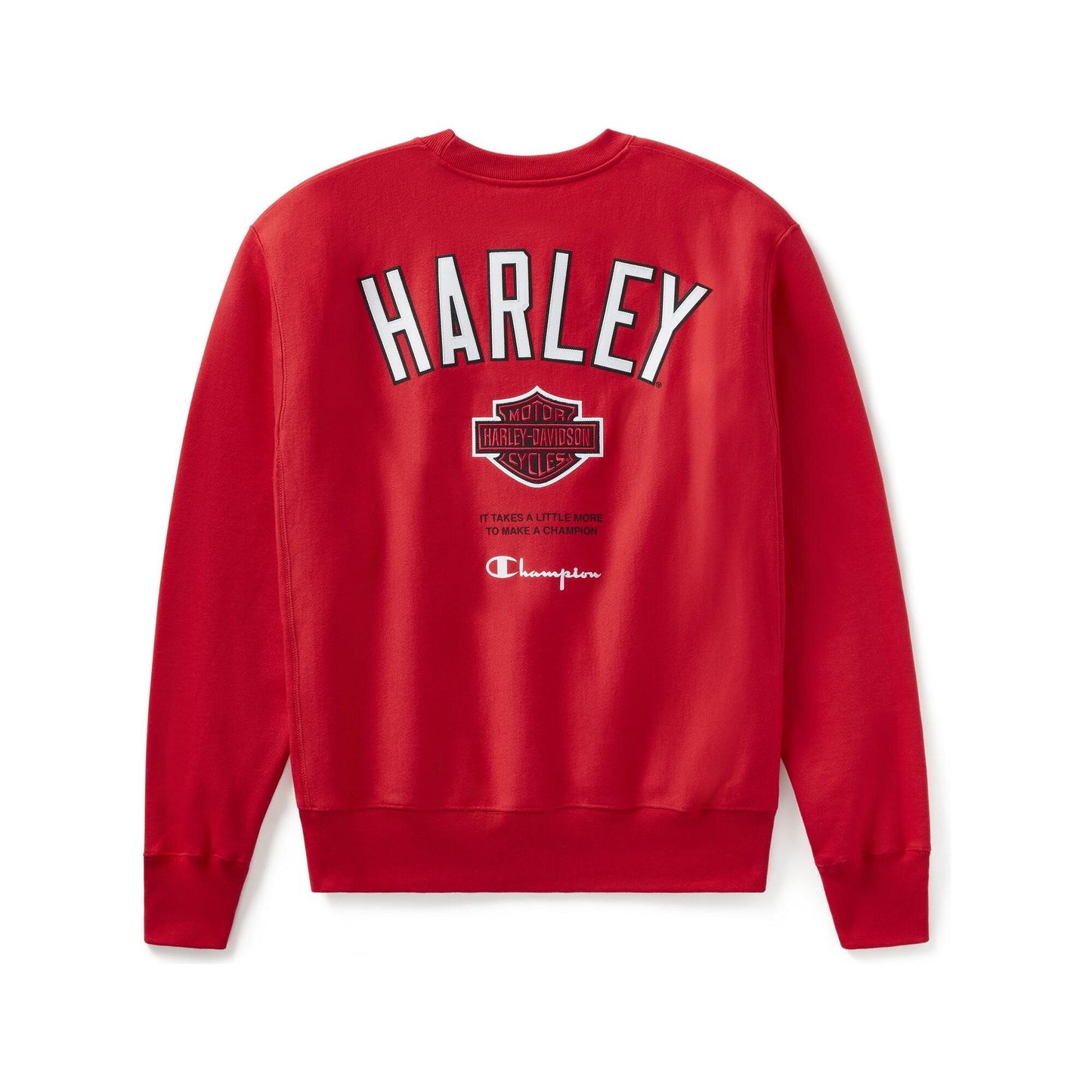 Champion x Harley-Davidson Fanatic Crew Neck Sweatshirt - Red & Black Champion