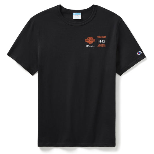 Champion x Harley-Davidson Fanatic Tee - Black & Orange Champion