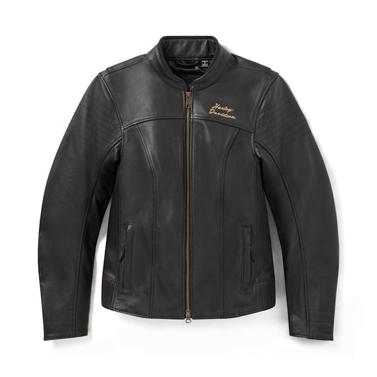 Harley-Davidson® Women's Winged Bling Leather Riding Jacket