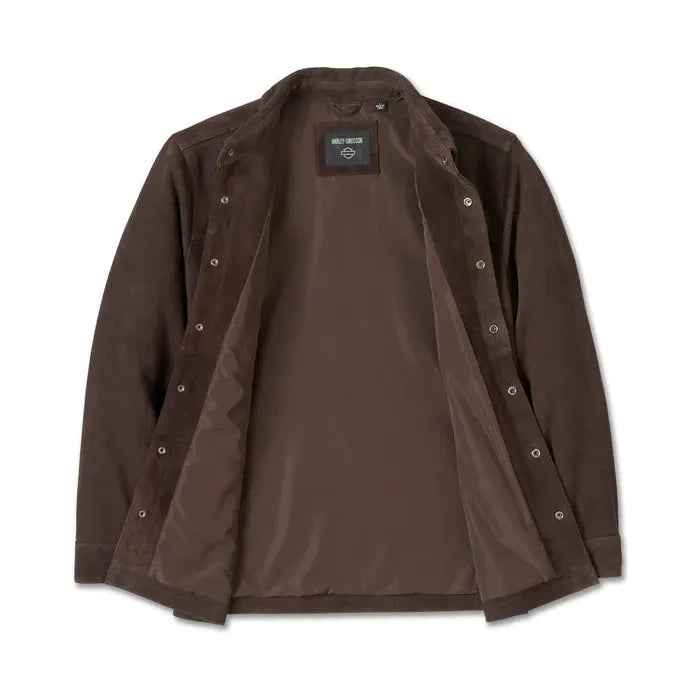 Harley-Davidson® Milwaukee Aviator Suede Overshirt