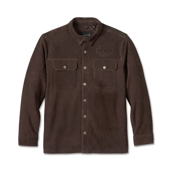 Harley-Davidson® Milwaukee Aviator Suede Overshirt