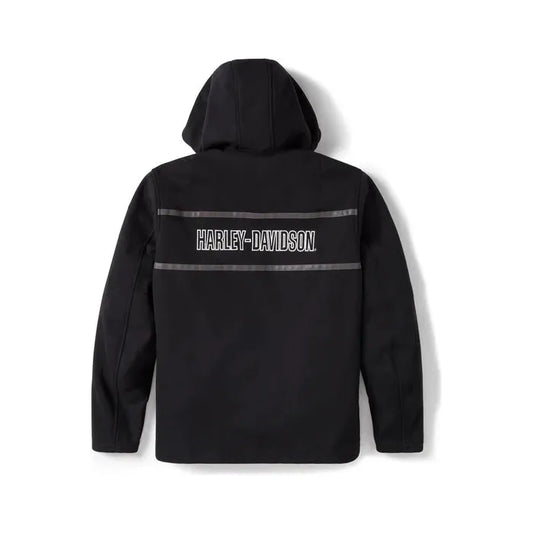 Harley-Davidson® Trenton Deflector 2.0 Hooded Riding Fleece - Harley Black