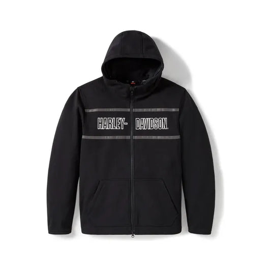 Harley-Davidson® Trenton Deflector 2.0 Hooded Riding Fleece - Harley Black