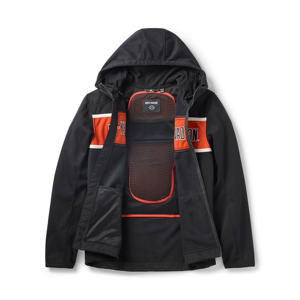 Harley-Davidson® Men's H-D Trenton Deflector 2.0 Hooded Riding Fleece