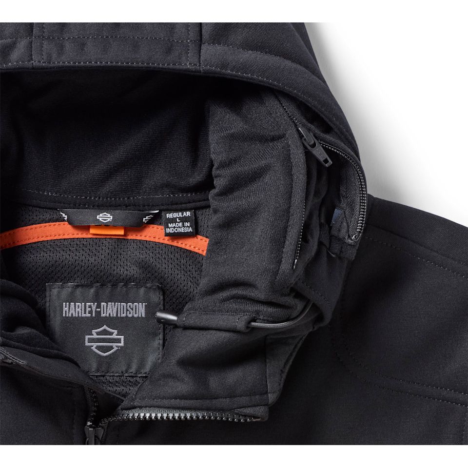 Harley-Davidson® Men's H-D Trenton Deflector 2.0 Hooded Riding Fleece