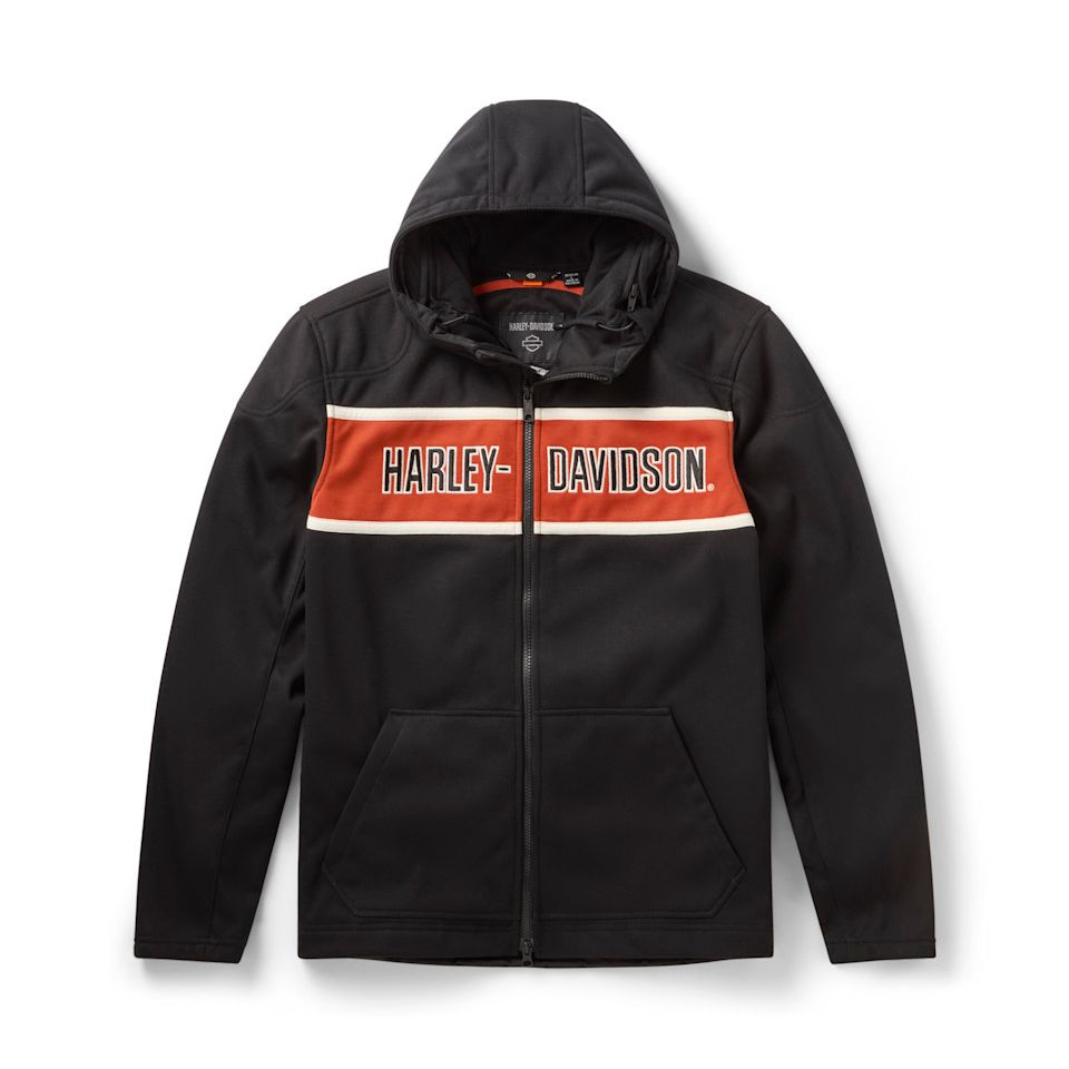 Harley-Davidson® Men's H-D Trenton Deflector 2.0 Hooded Riding Fleece