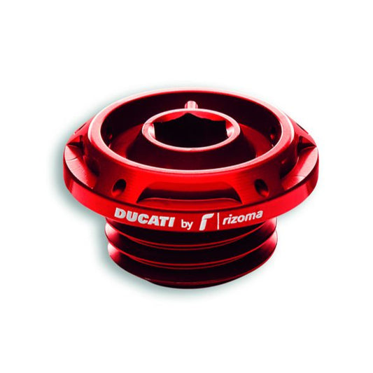 Ducati Rizoma Oil Filler Plug - Red