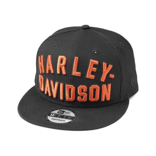 Harley-Davidson® Men's Staple Snapback 9FIFTY - Black & Orange