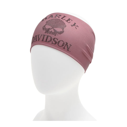 Harley-Davidson® Women's Willie G Bling Skull Headband - Nostalgia Rose