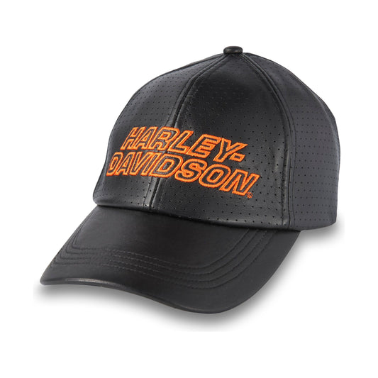 Harley-Davidson® Factory Perforated Leather Baseball Cap