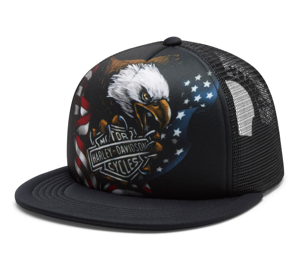 Harley-Davidson® Stars & Stripes Eagle Trucker Cap