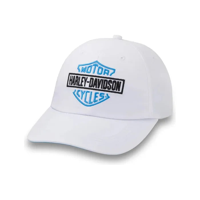 Harley-Davidson® Women's Three Stars Bar & Shield Adjustable Cap - Bright White