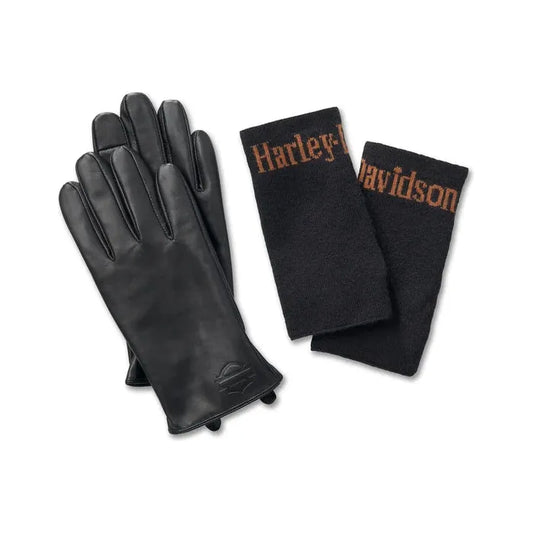 Harley-Davidson® Women's 3-in-1 Leather Gloves