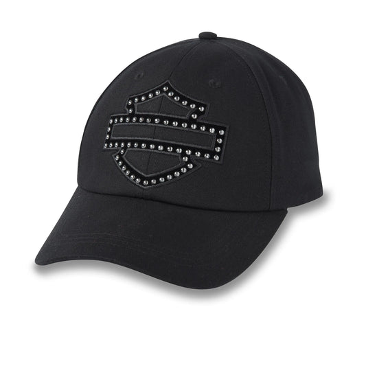Harley-Davidson® Bar & Shield Embellished Baseball Cap - Black Beauty