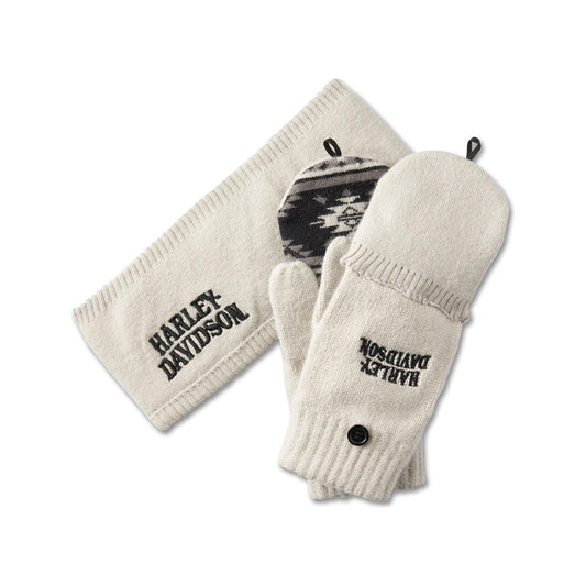 Harley-Davidson® Women's Ear Warmer Gift Set - Cloud Dancer