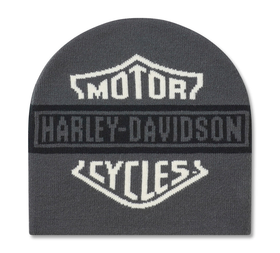 Harley-Davidson® Men's H-D Essential Colorblock Beanie - Asphalt
