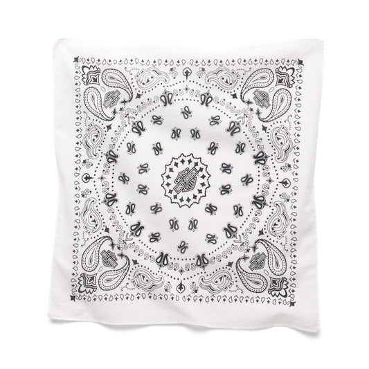 Harley-Davidson® American Heritage Oversized Bandana - Bright White