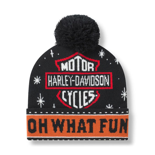 Harley-Davidson® Oh What Fun It Is To Ride Pom Beanie