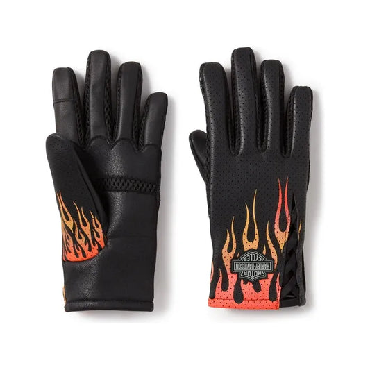Harley-Davidson® Bar & Shield Blaze Perforated Leather Gloves