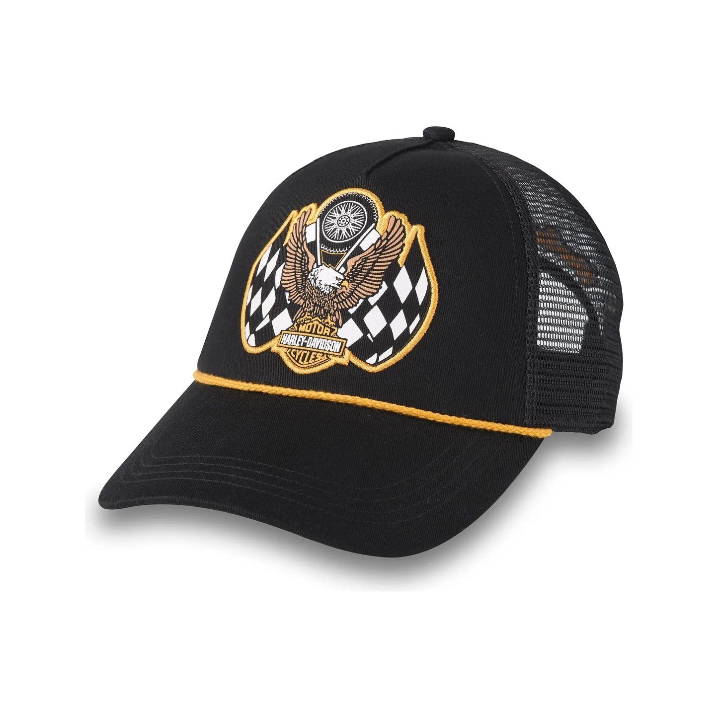 Harley-Davidson® Trophy Retro Trucker Cap - Harley Black