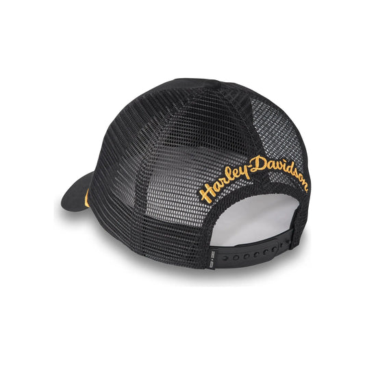 Harley-Davidson® Trophy Retro Trucker Cap - Harley Black