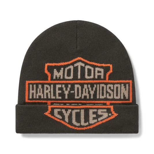 Harley-Davidson® Oversized Bar & Shield Beanie - Harley Black
