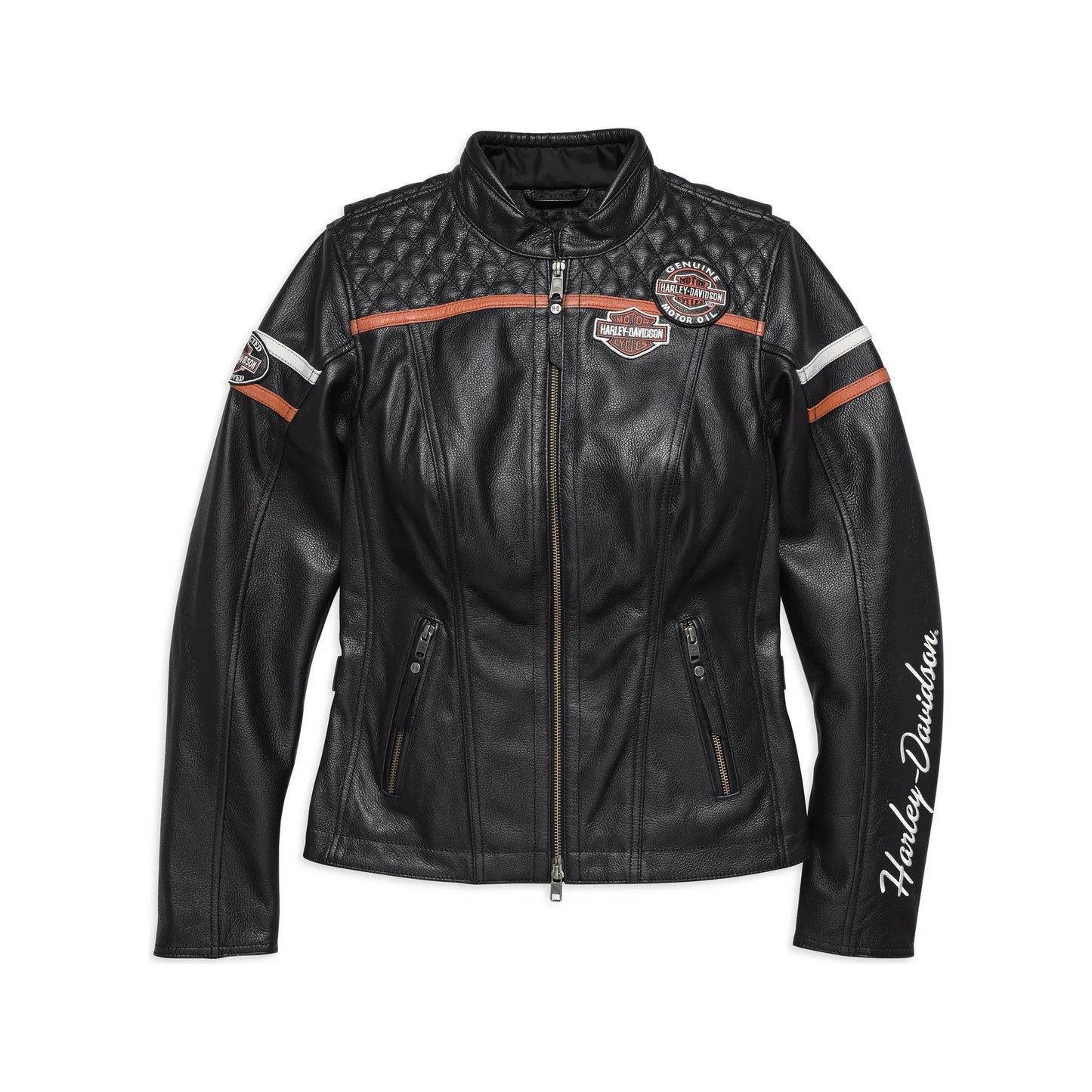 Harley-Davidson® Women's Miss Enthusiast CE-Certified Leather Jacket