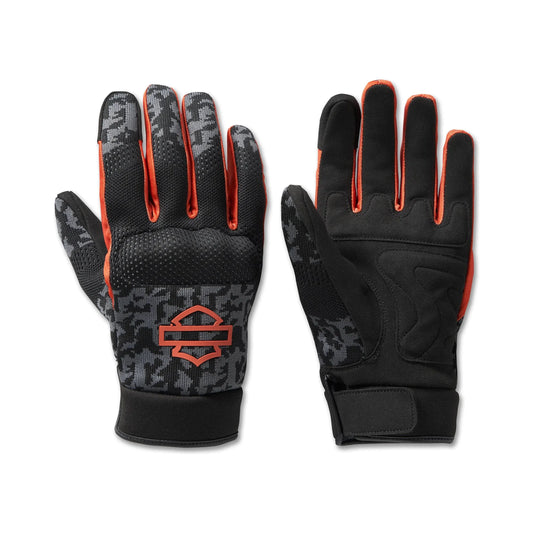 Harley-Davidson® Men's Dyna Knit Mesh Gloves - Camo - Asphalt