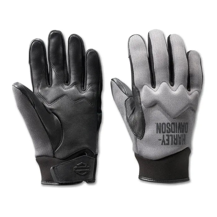 Harley-Davidson® Men's Dyna Knit Mesh Gloves - Cool Grey
