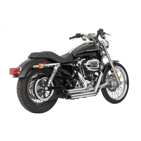 Vance & Hines, 2-1/2" Shortshots Staggered Exhaust - Chrome