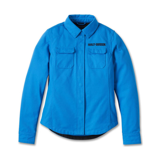 Harley-Davidson® Women's Operative Riding Shirt Jacket - Directoire Blue