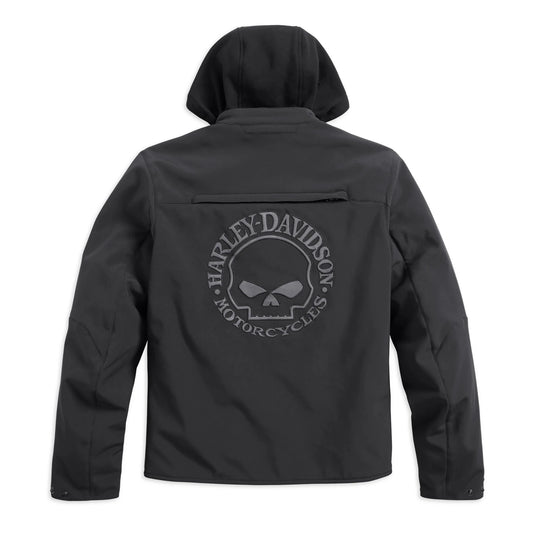 Harley-Davidson® Reflective Skull Water-Resistant 3-in-1 Soft Shell Riding Jacket