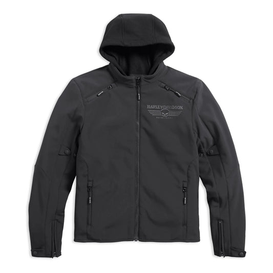 Harley-Davidson® Reflective Skull Water-Resistant 3-in-1 Soft Shell Riding Jacket
