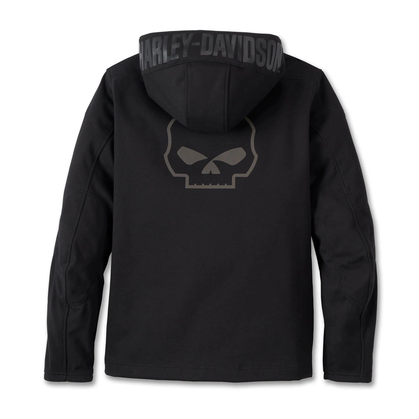 Harley-Davidson® Men's Deflector 2.0 Willie G Skull Hooded Riding Fleece - Black Beauty