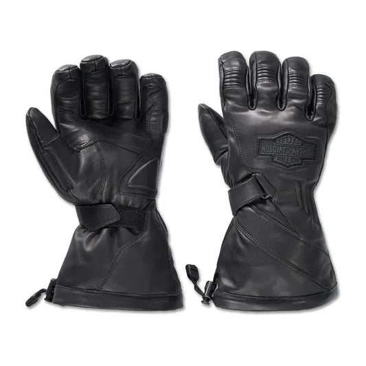 Harley-Davidson® Men's Circuit II Waterproof Leather Gauntlet Gloves