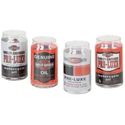 Harley-Davidson® Core Oil Can Glass Set,