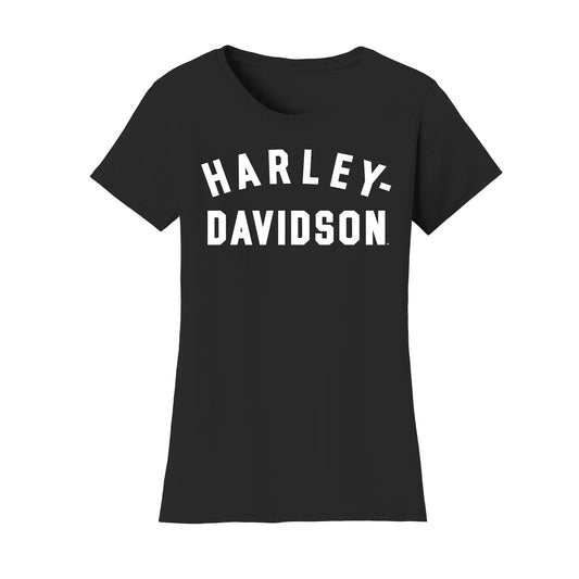 Harley-Davidson® Women's Forever Racer Font Tee - Black Beauty
