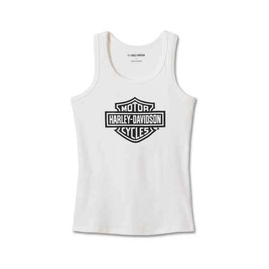 Harley-Davidson® Women's Bar & Shield Tank in Bright White
