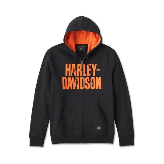 Harley-Davidson® Men's Bar Font Zip-Up Hoodie