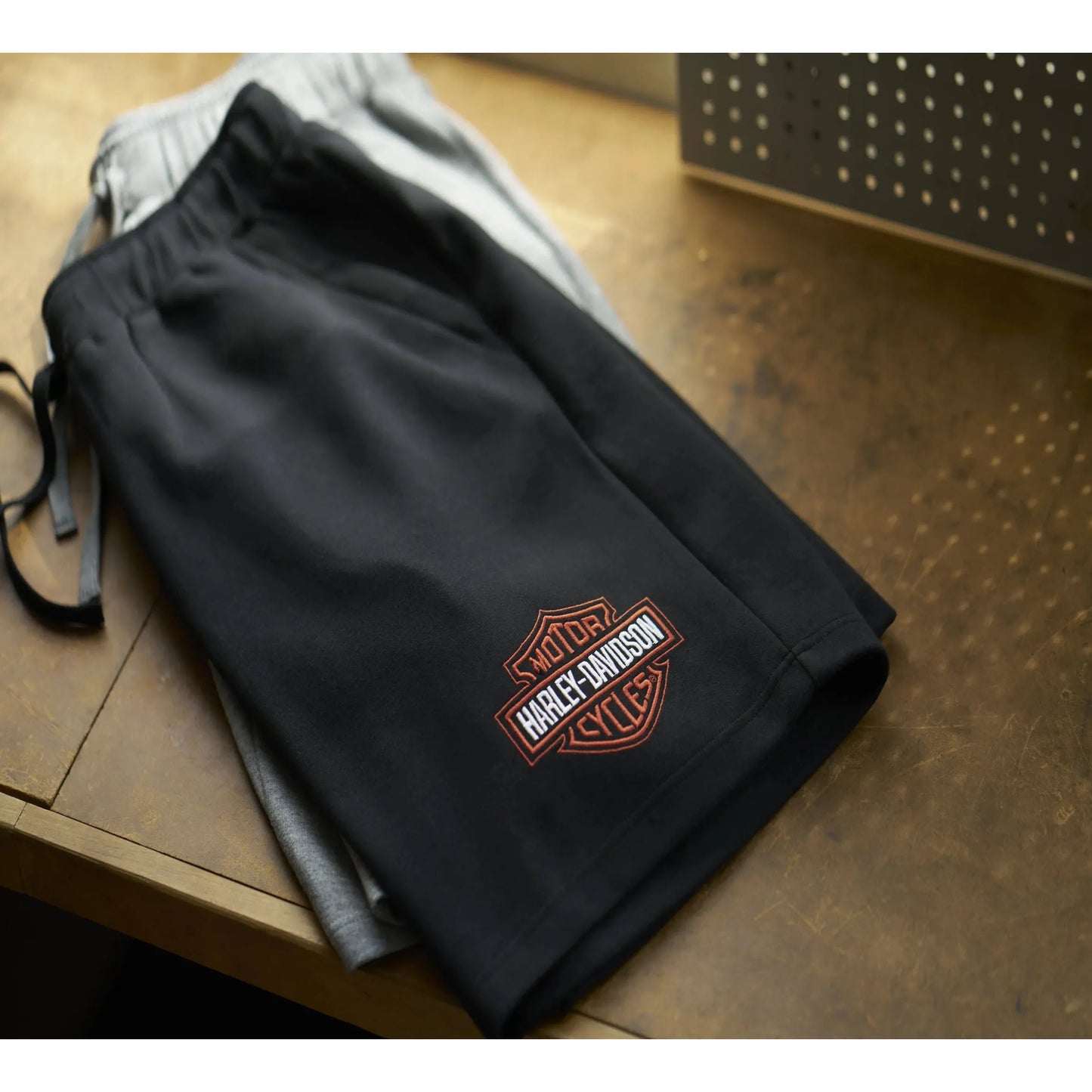 Harley-Davidson® Men's Bar & Shield Fleece Shorts - Harley Black