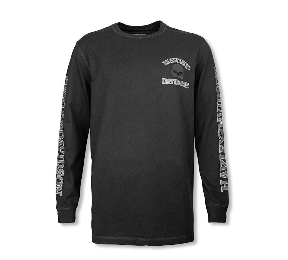 Harley-Davidson® Willie G ™ Skull Long Sleeve Tee - Harley Black