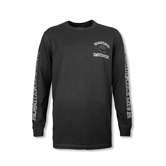 Harley-Davidson® Willie G ™ Skull Long Sleeve Tee - Harley Black