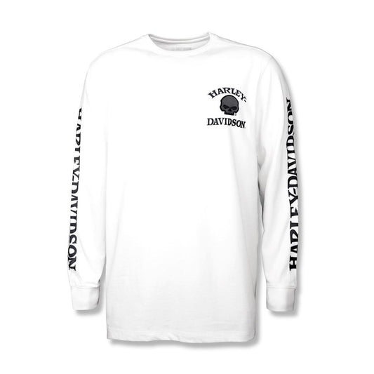 Harley-Davidson® Willie G ™ Skull Long Sleeve Tee - White