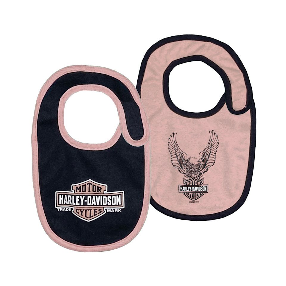 Harley-Davidson® Infant 2 Pack Bibs Girls