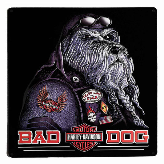 Harley-Davidson® Bad Dog Tin Sign 37 x 37cm