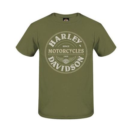 Harley-Davidson® Men's Sealed Short Sleeve Reading Dealer T-Shirt (Army Green)