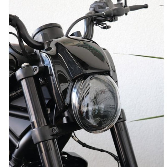 Harley-Davidson® NRS Style Headlamp Mask Including LED Headlight Black Gloss ABS