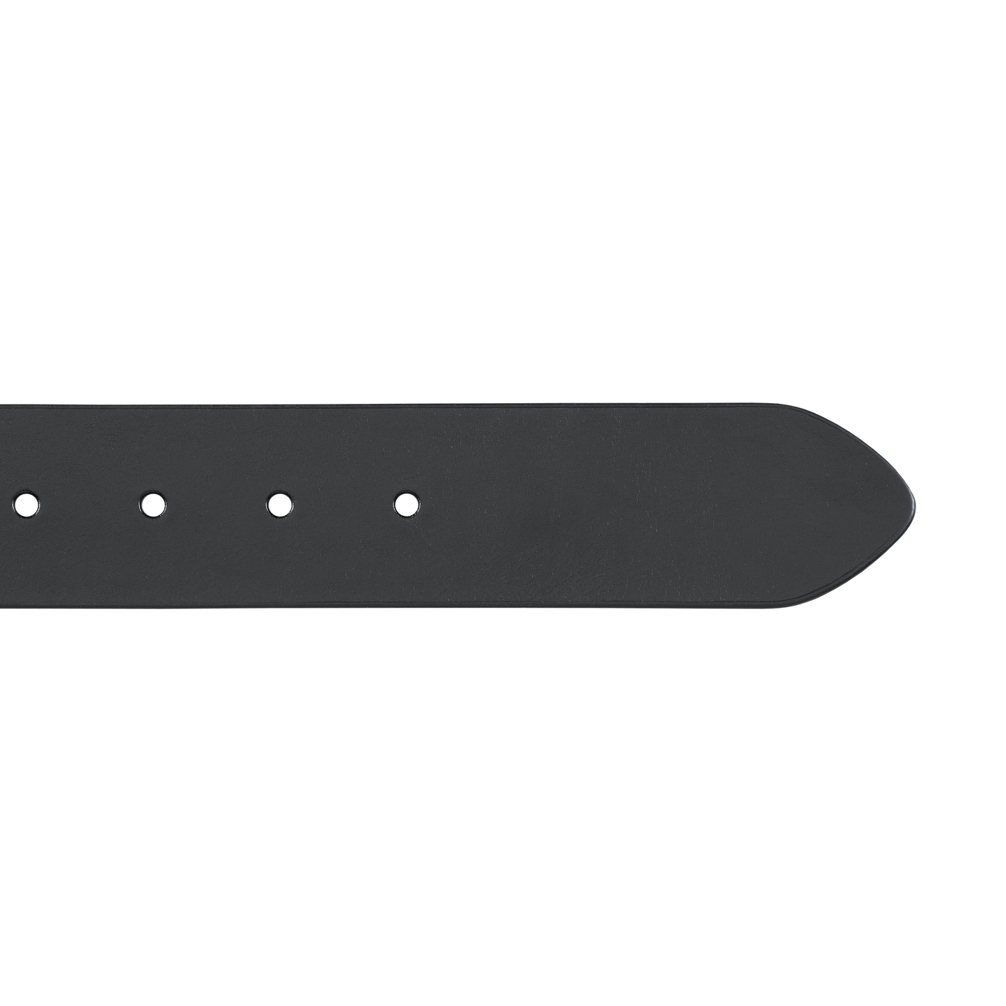 Triumph Black Leather Square Buckle Belt