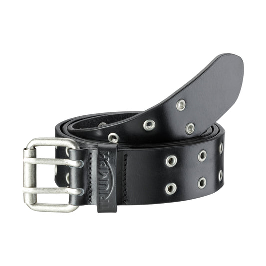 Triumph Black Leather Rivet Belt - Premium Men’s Motorcycle Belt