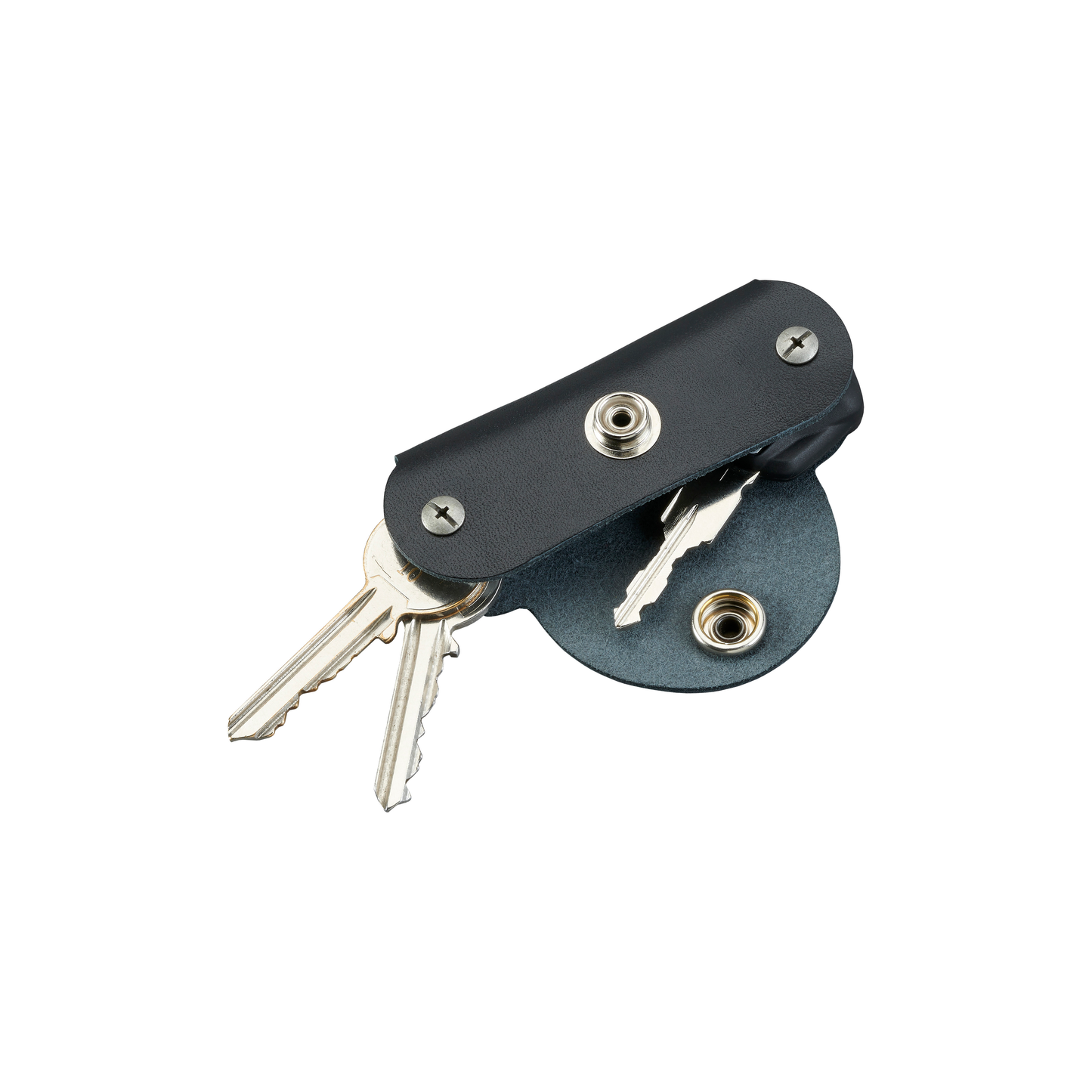 Triumph Black Leather Key Holder - Premium Key Organizer